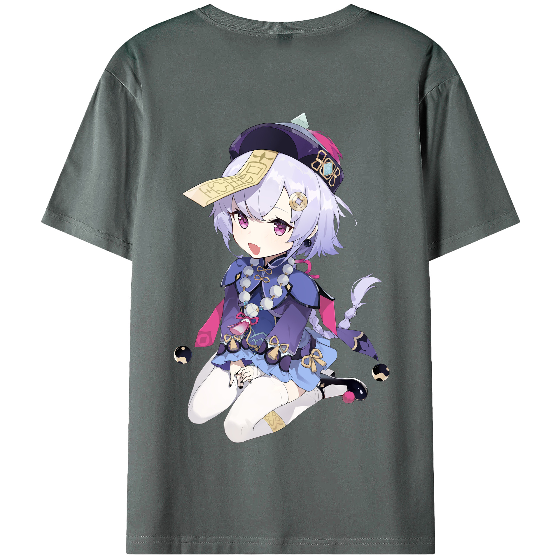 げんし神 七七 なな  genshin Nana 綿100％半袖Tシャツ（背面プリント）